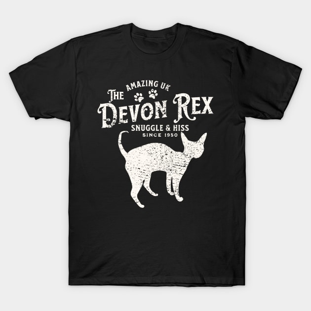 Devon Rex Cat Vintage T-Shirt by Nice Surprise